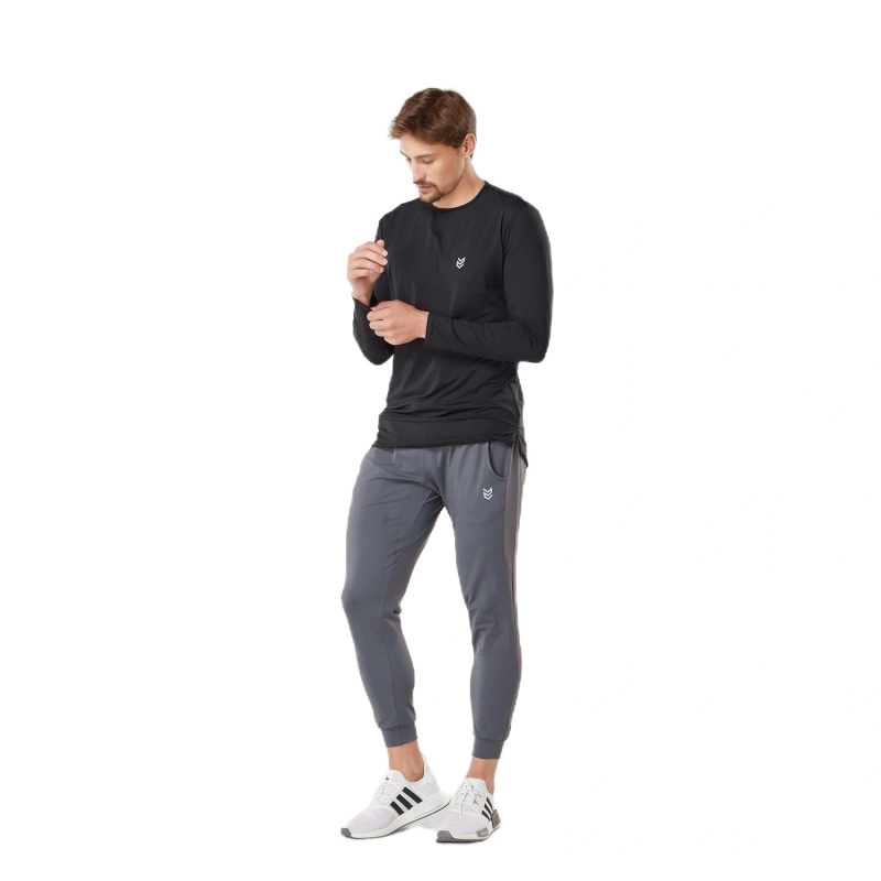 Men's Long Sleeve Dry Fit T-Shirt - Black