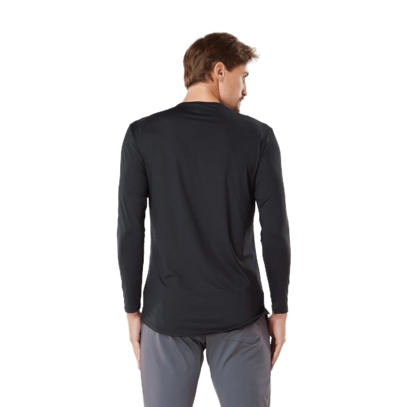Men's Long Sleeve Dry Fit T-Shirt - Black