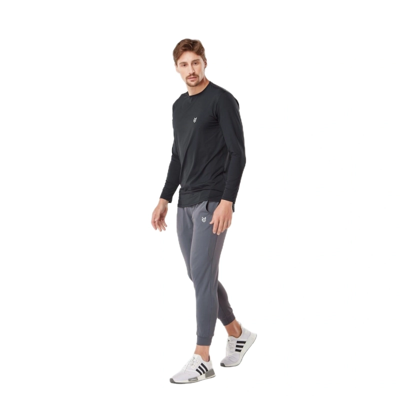 Men's Long Sleeve Dry Fit T-Shirt - Black