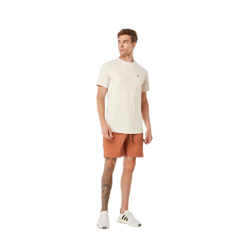 Men's Dry Training T-Shirt UV Anti-Odor - Light Beige