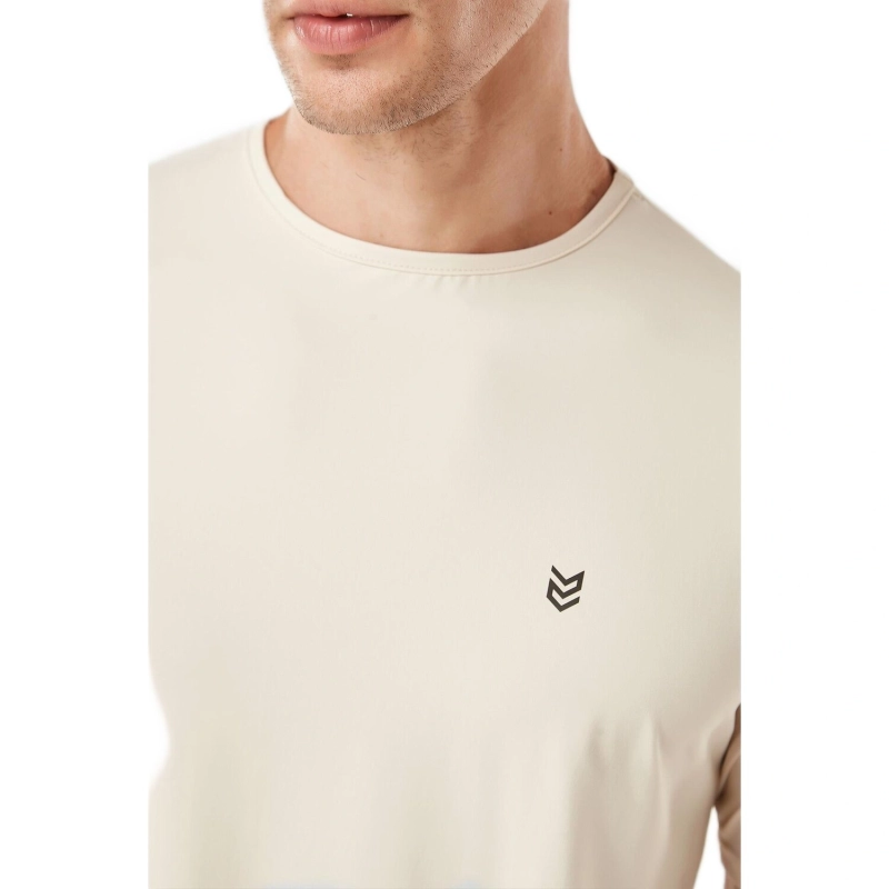 Men's Dry Training T-Shirt UV Anti-Odor - Light Beige