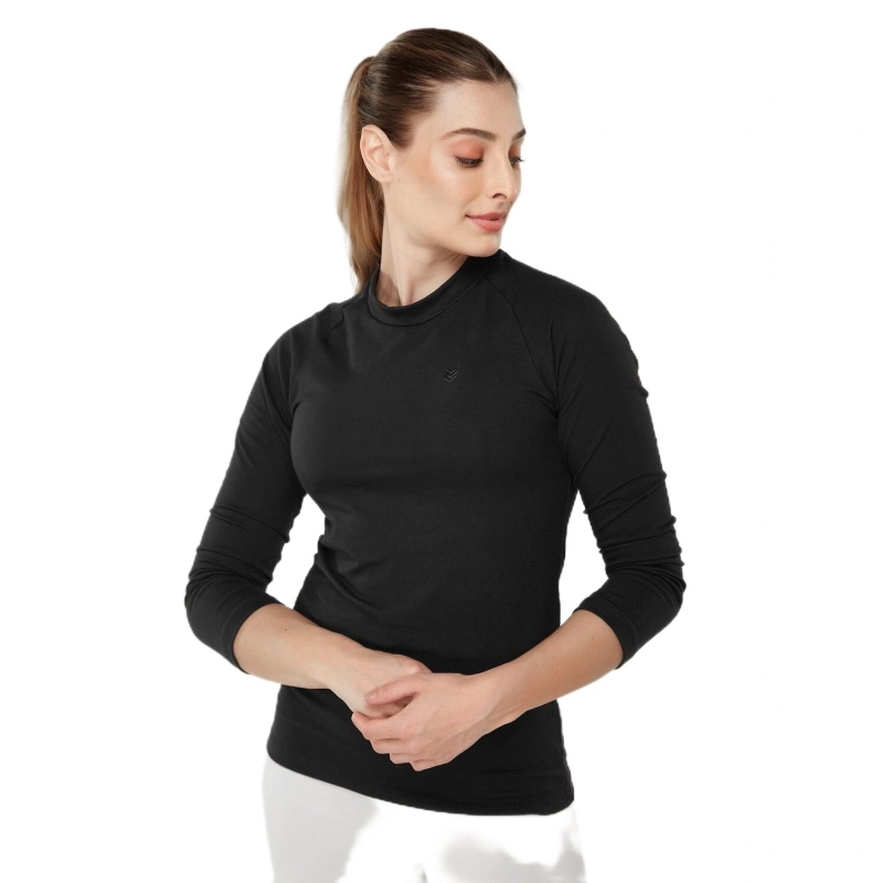 Women's Long Sleeve Training T-Shirt - Black