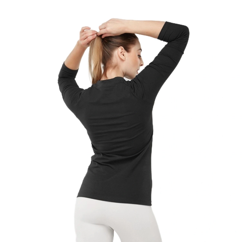 Women's Long Sleeve Training T-Shirt - Black