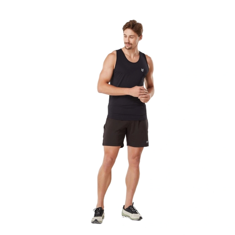 Men's Dry Fit Tank Top UV Anti-Odor - Black