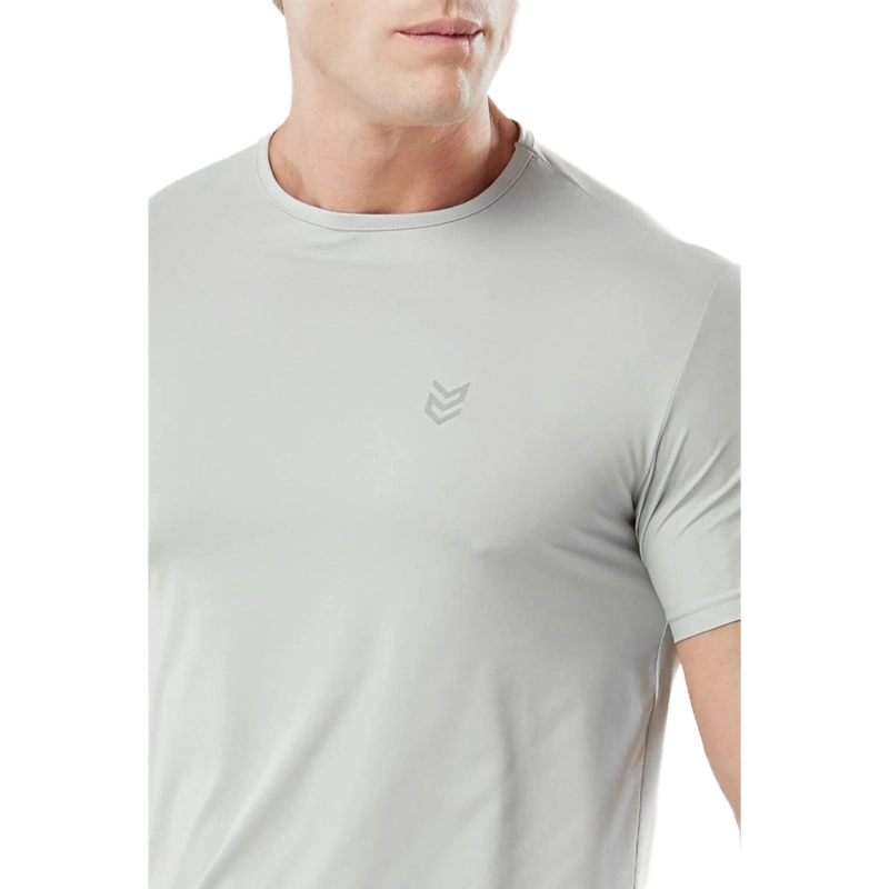 Men's Dry Fit Athleisure T-Shirt UV Anti Odor - Ice Grey