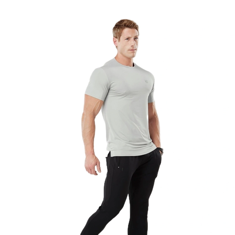 Men's Dry Fit Athleisure T-Shirt UV Anti Odor - Ice Grey