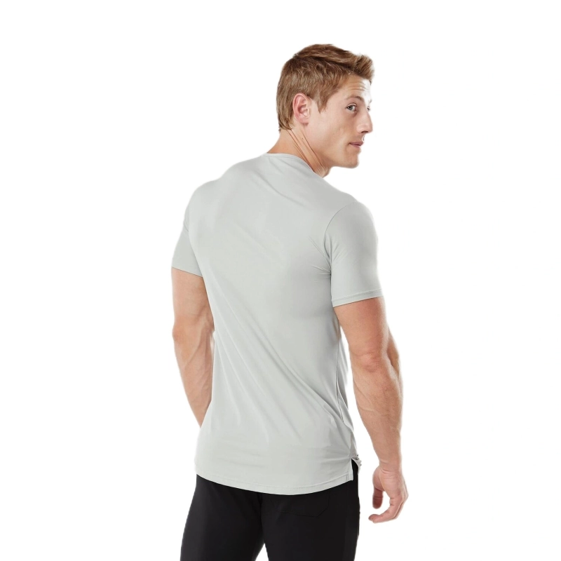 Men's Dry Fit Athleisure T-Shirt UV Anti Odor - Ice Grey