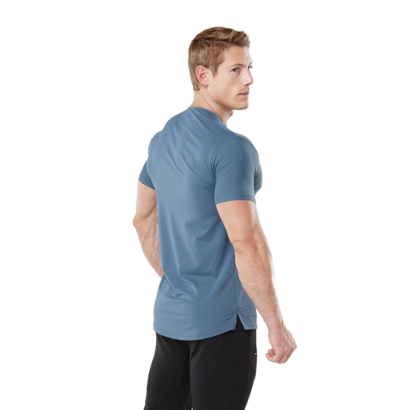 Men's Dry Fit Athleisure T-Shirt UV Anti Odor - Dark Pastel Blue