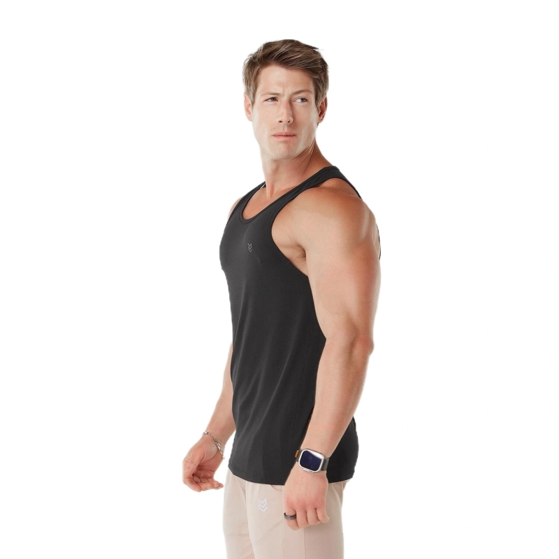 Men's Tech Modal Training Tank Top - Black