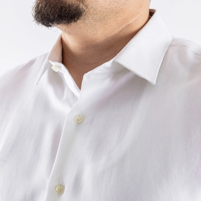 Men's Regular Fit Casual Classic Cotton Shirt - White