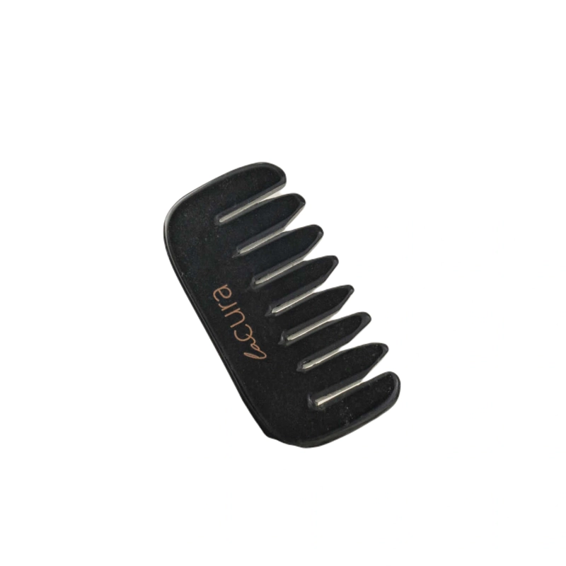 Black Obsidian Hair &amp; Scalp Comb &mdash; Natural Holistic Care  - Black