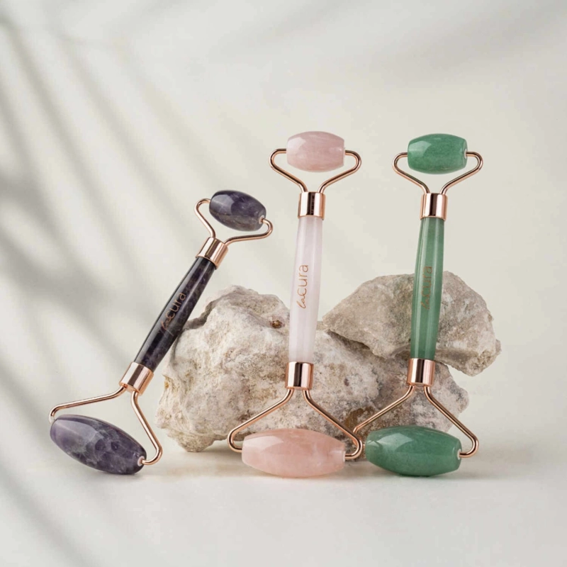 Amethyst Dual-Action Face Roller &mdash; Natural Holistic Care - Purple