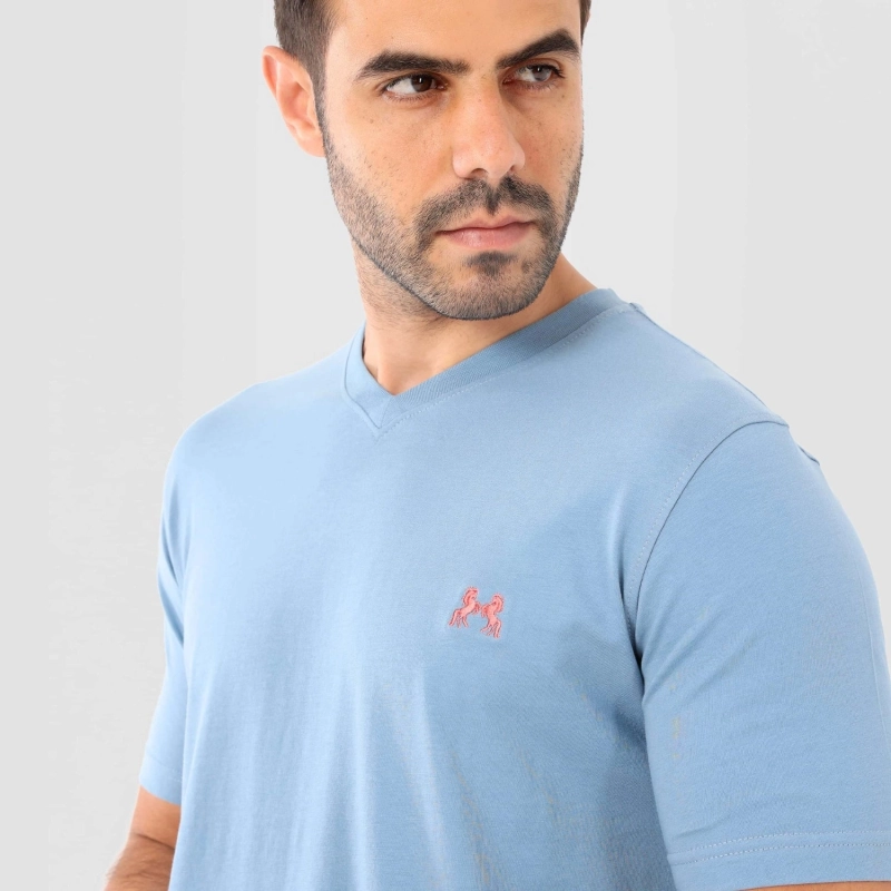 Men&rsquo;s V-Neck Short Pajama Set