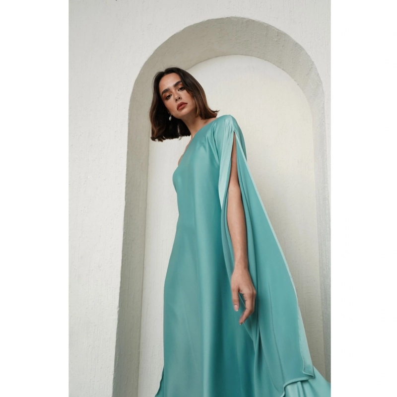 Asymmetric Dress - Blue