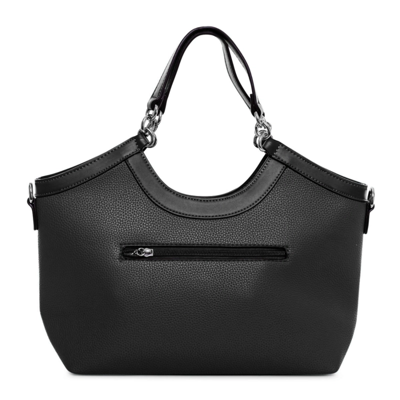 Serena Chain Tote - Black Onyx