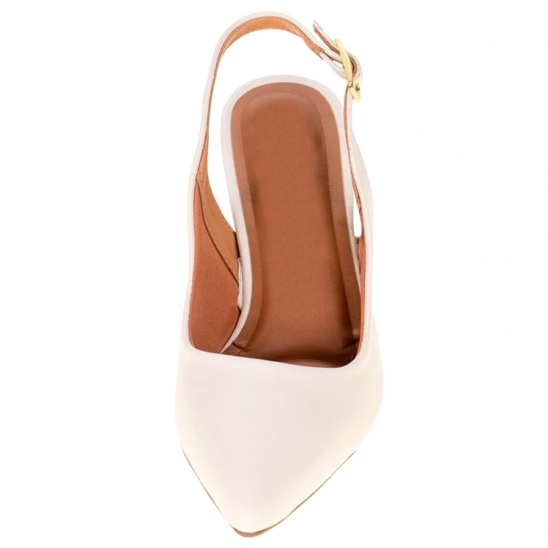Women's Slingback Heel Ivory
