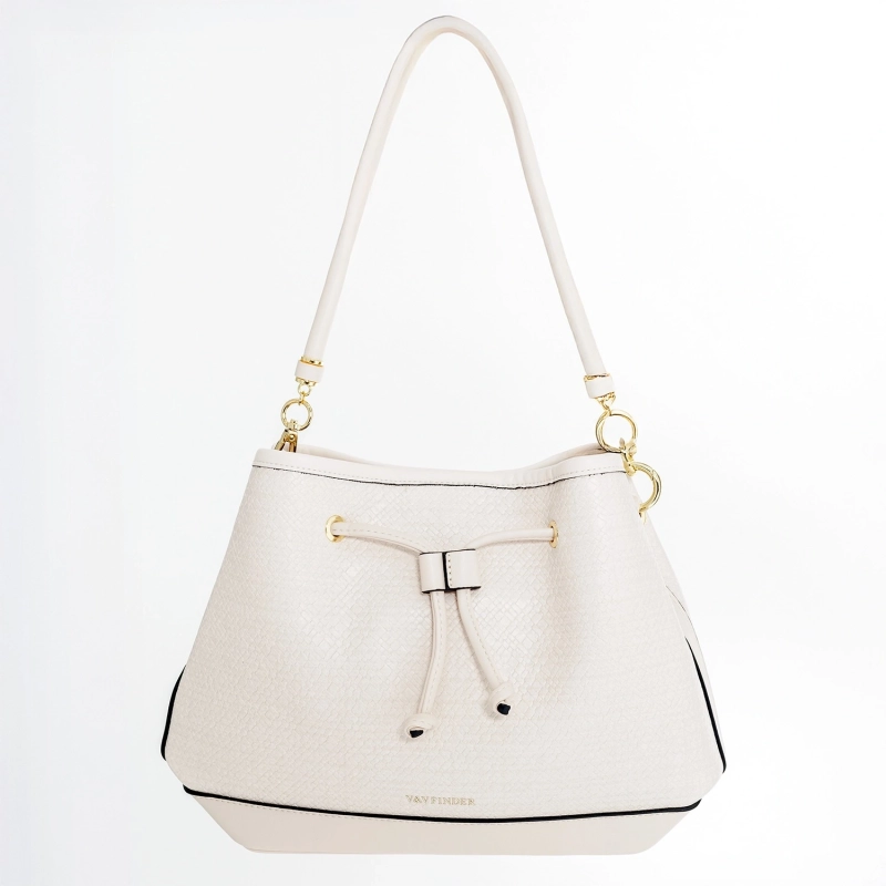 Bloom Bucket Bag - Pearly White