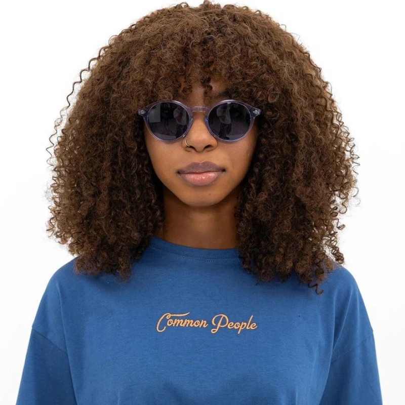 Unisex Illusion Ice Blue Crystal &amp; Blue