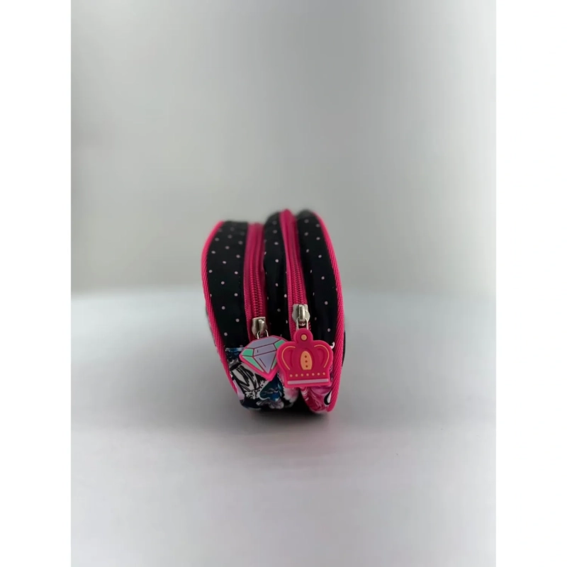 Tiger - Open Pencil Case - Black Pink