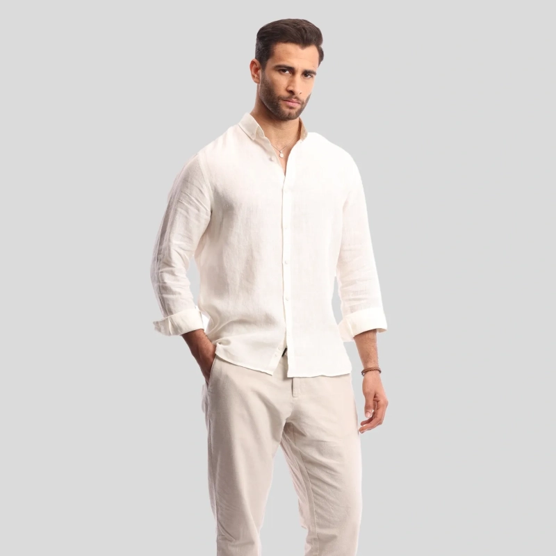 Men's Shirt - Casual Modern Fit - Off-White