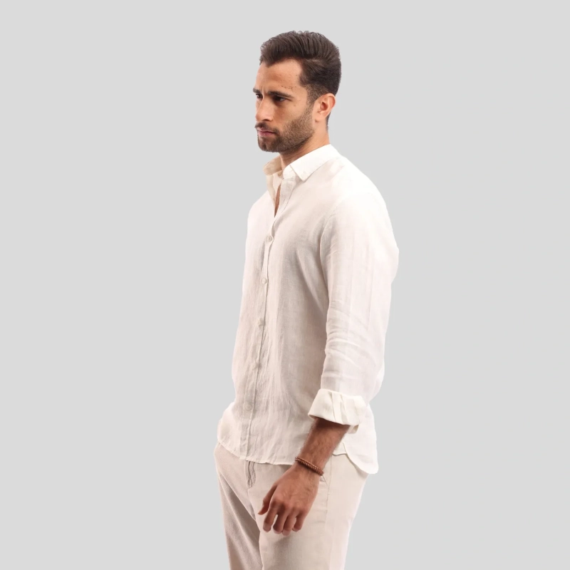 Men's Shirt - Casual Modern Fit - Off-White