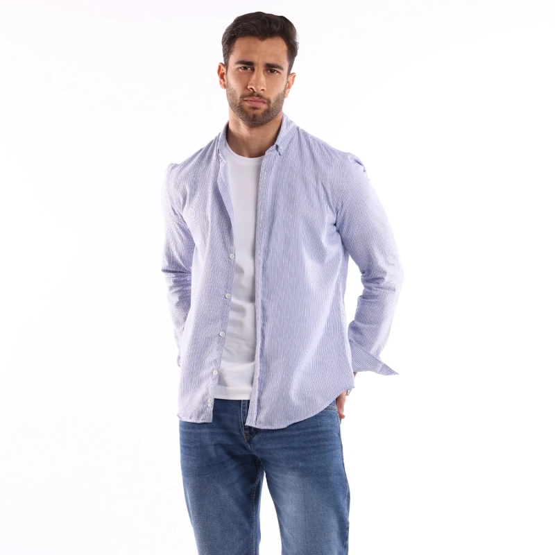 Men's Shirt - Casual Slim Fit - Navy