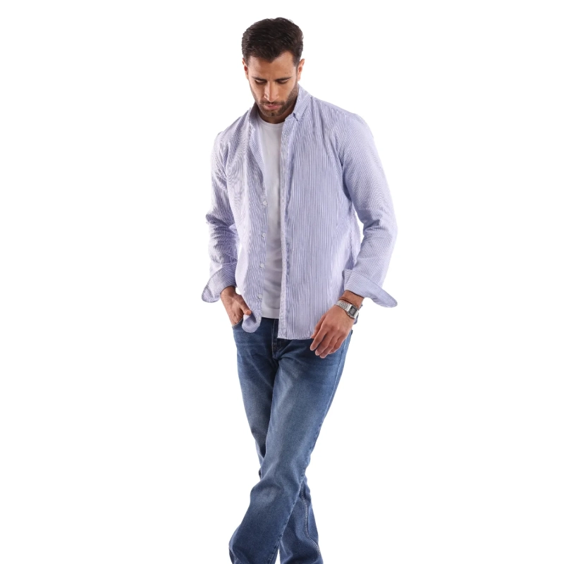 Men's Shirt - Casual Slim Fit - Navy