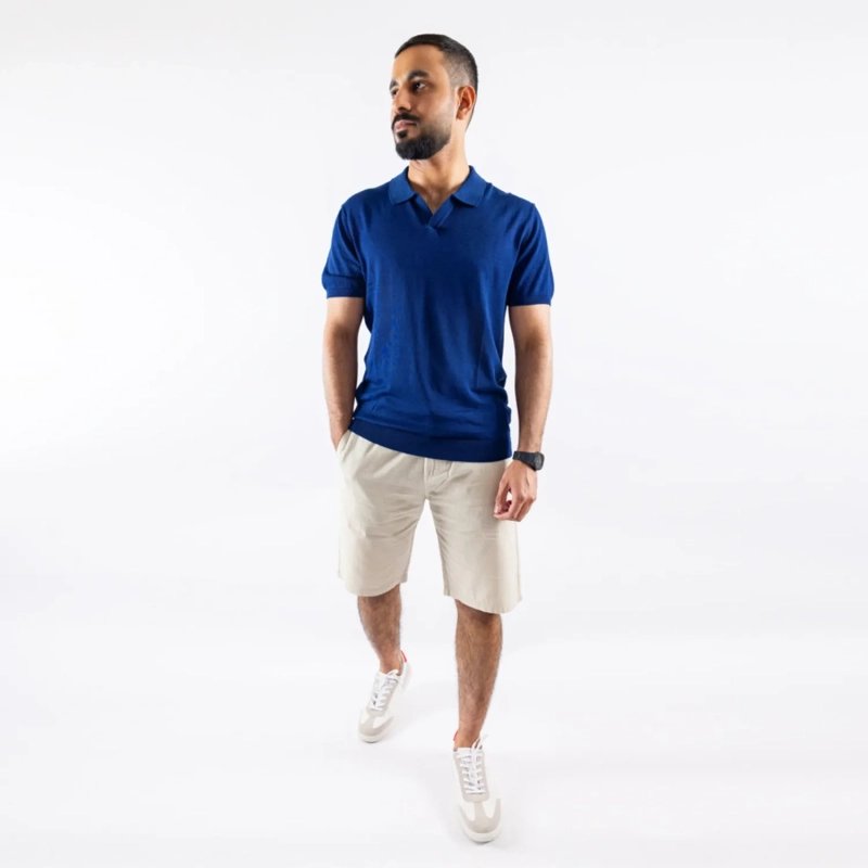 Men's Shorts - Linen - Light Beige