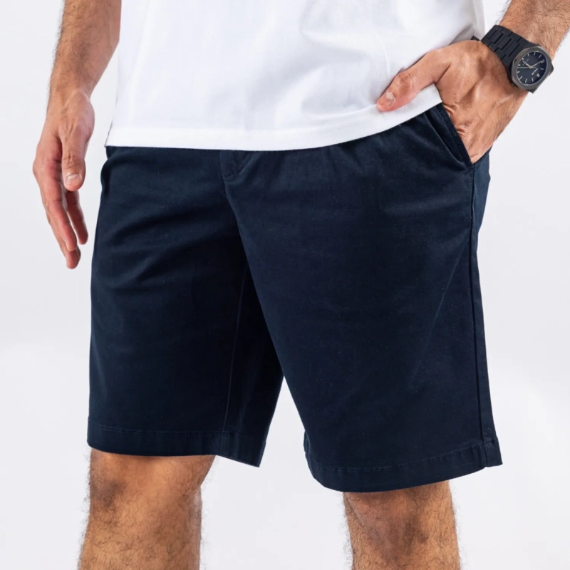 Men's Shorts - Gabardine - Blue Black