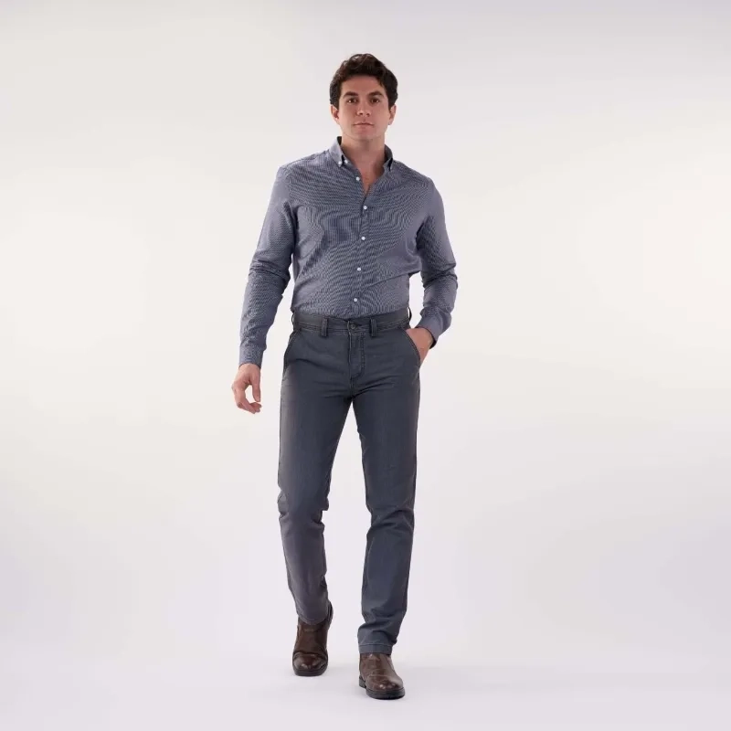 Men's Gabardine Pants - Dark Grey