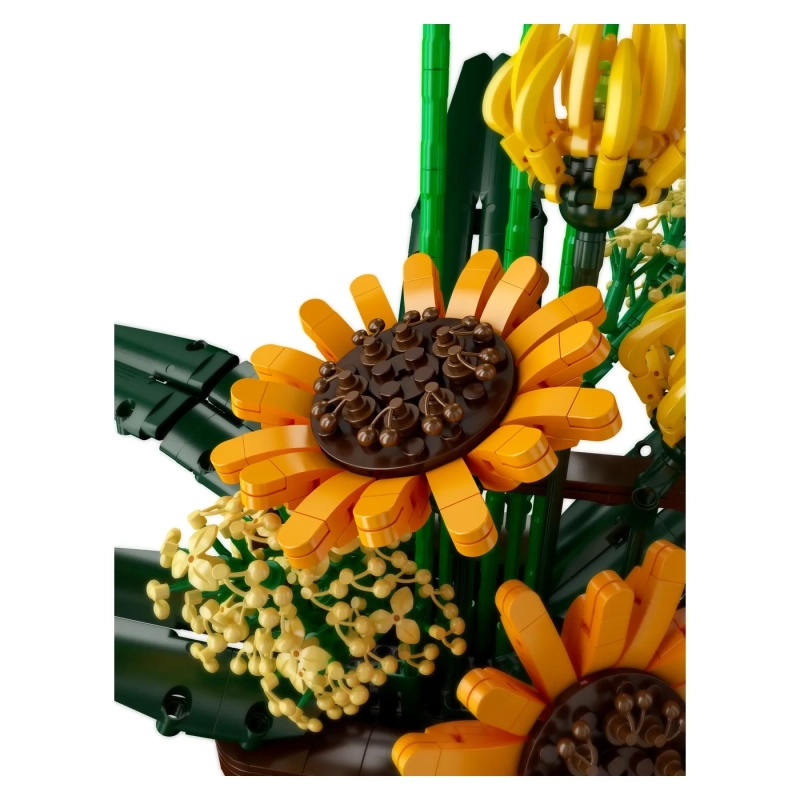 Birds of Paradise Flower Bouquet Building Set - Yellow