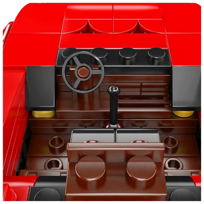 Rosso Corsa F40 Car Model Building Set - Red