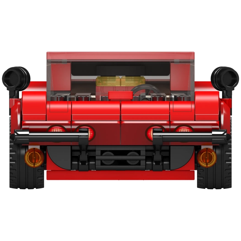 Corvette Sports Car Model Building Set - Red