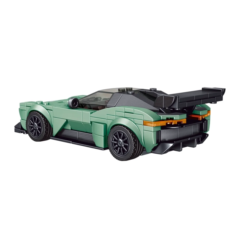 Vulcan Supercar Model Building Set Green