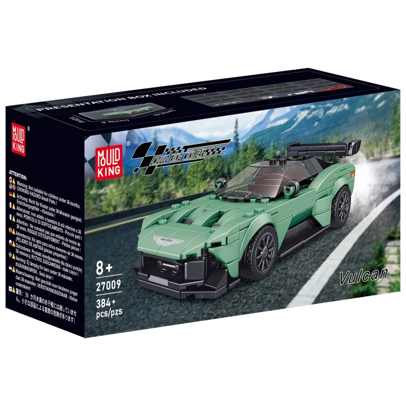 Vulcan Supercar Model Building Set Green