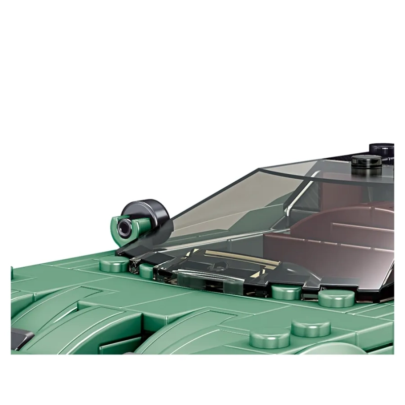 Vulcan Supercar Model Building Set Green