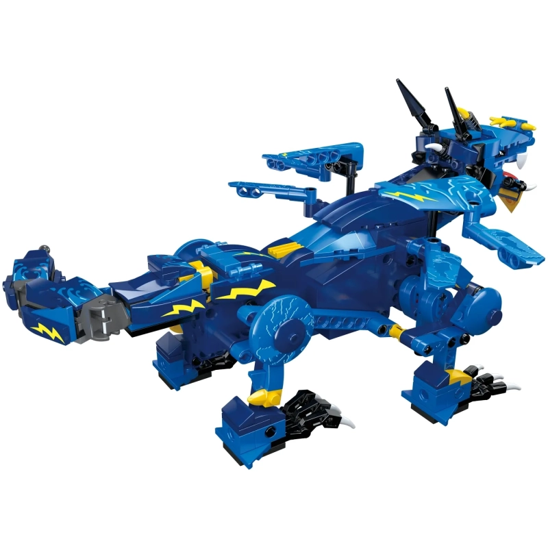 Remote Control Water Dragon STEM Building Set - Blue