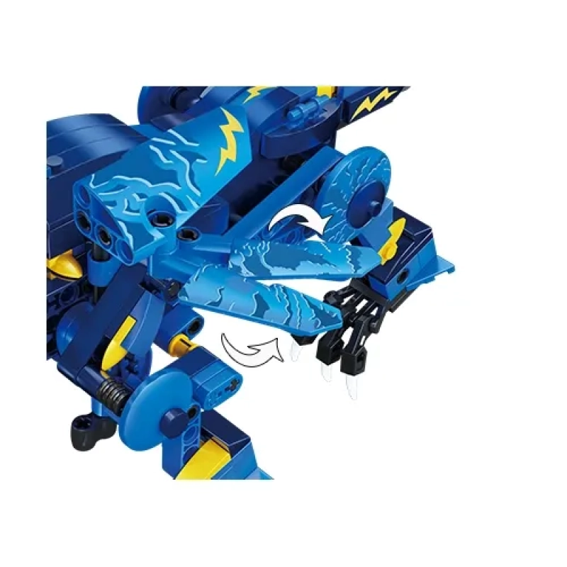 Remote Control Water Dragon STEM Building Set - Blue