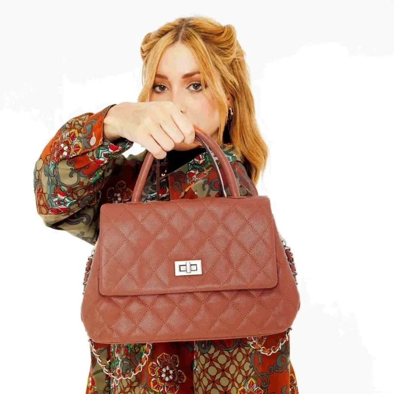 Vianne Tote Bag - Amber Brown