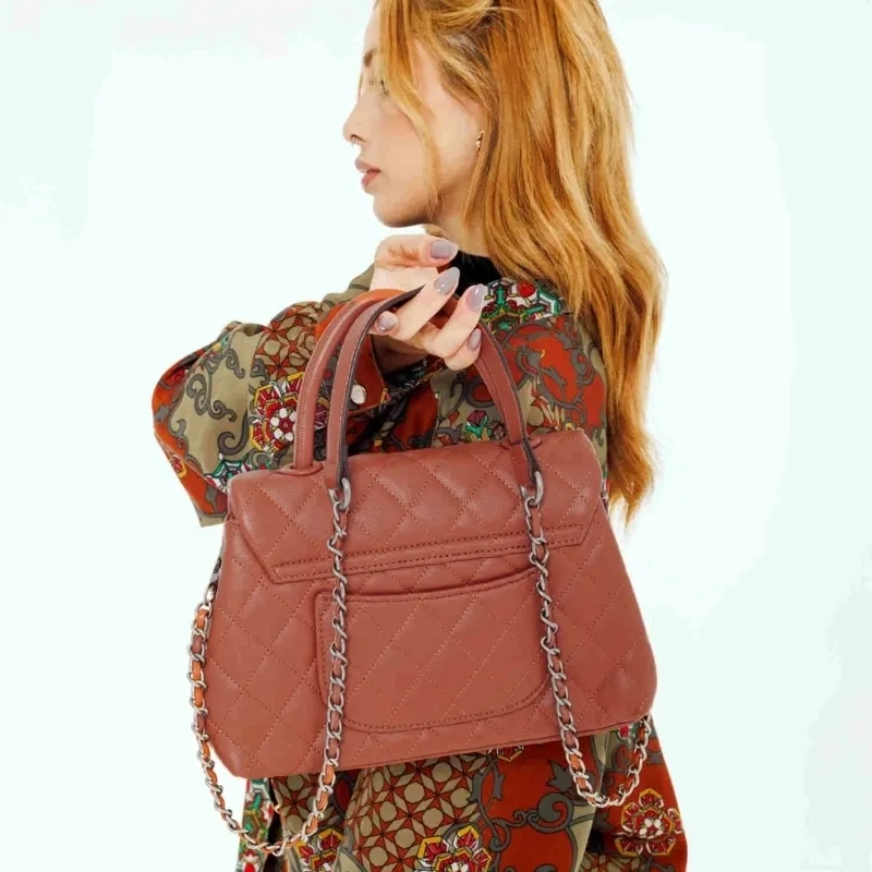 Vianne Tote Bag - Amber Brown