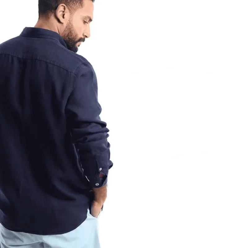 Men's Shirt - Casual Modern Fit - Blue Black