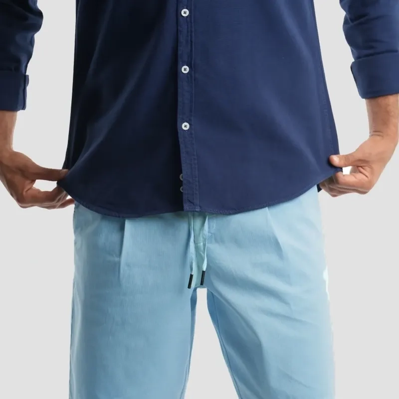Men's Shorts - Gabardine - Turquoise