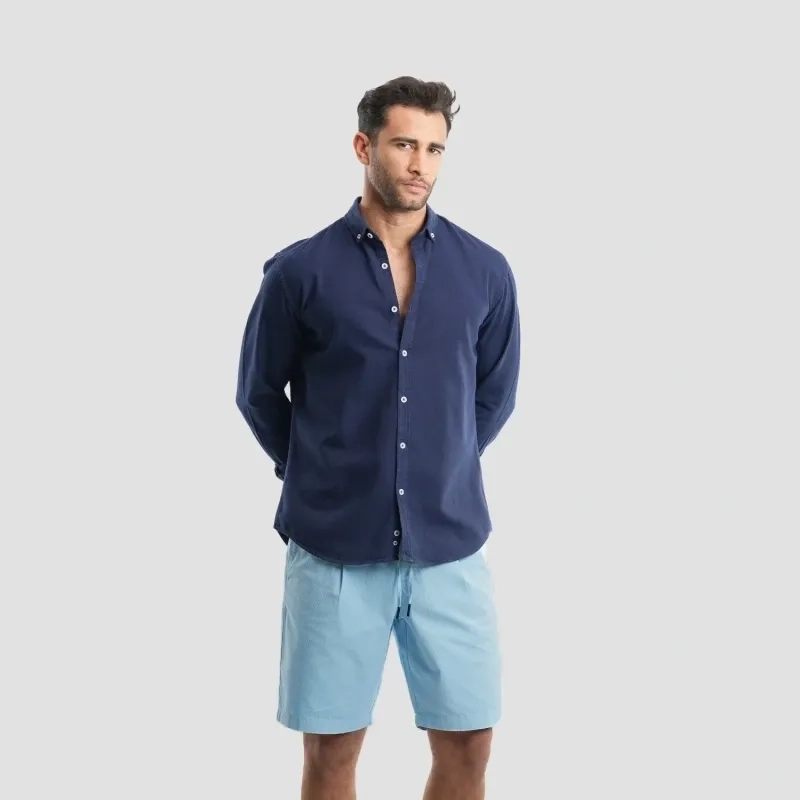 Men's Shorts - Gabardine - Turquoise