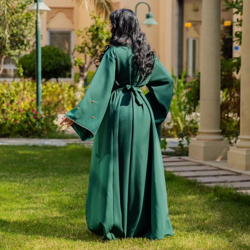 عباية نسائية أنيقة مطرزة بالخرز - للمناسبات الاحتفالية والرسمية