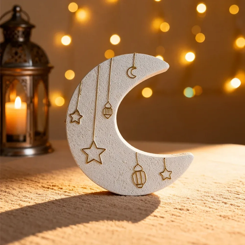Crescent Storage Decor &ndash;White - A celestial sanctuary for your cherished keepsakes