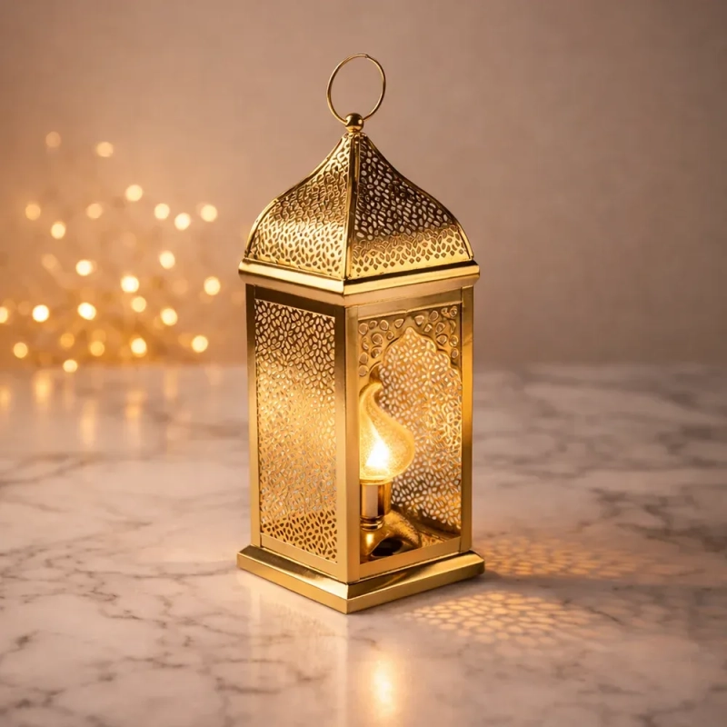 Filigree Lantern -Golden Color - A timeless masterpiece of light and intricate artistry