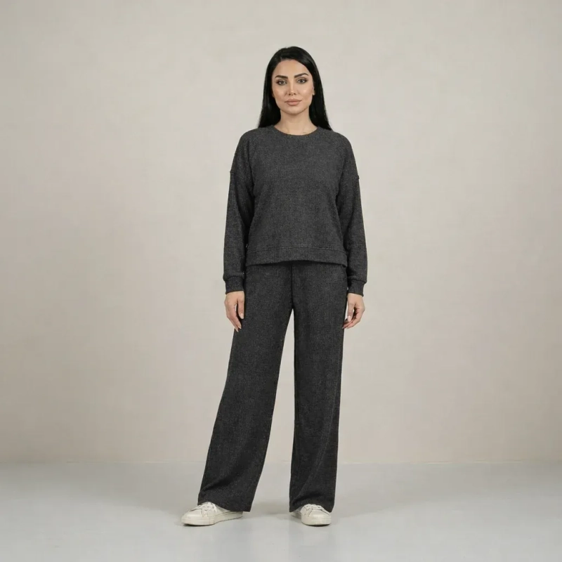 Women&rsquo;s Comfy Sweatshirt &amp; Pants Set - Relaxed Everyday &amp; Casual Style