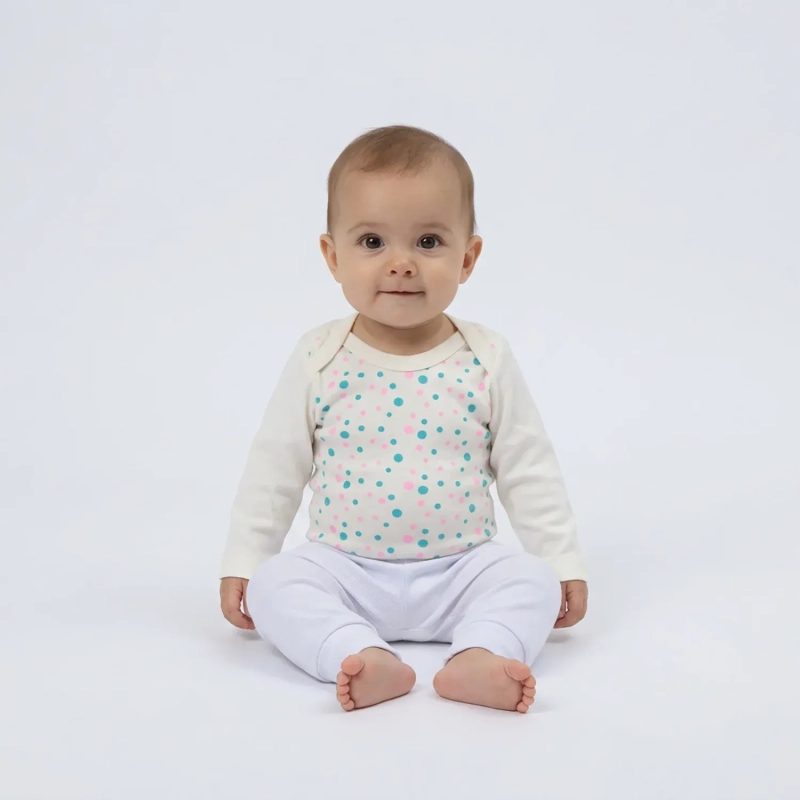 Lojas Baby &ndash; Baby 8-Piece Set (Long Sleeve Bodysuits and Pants) &ndash; Assorted Colors