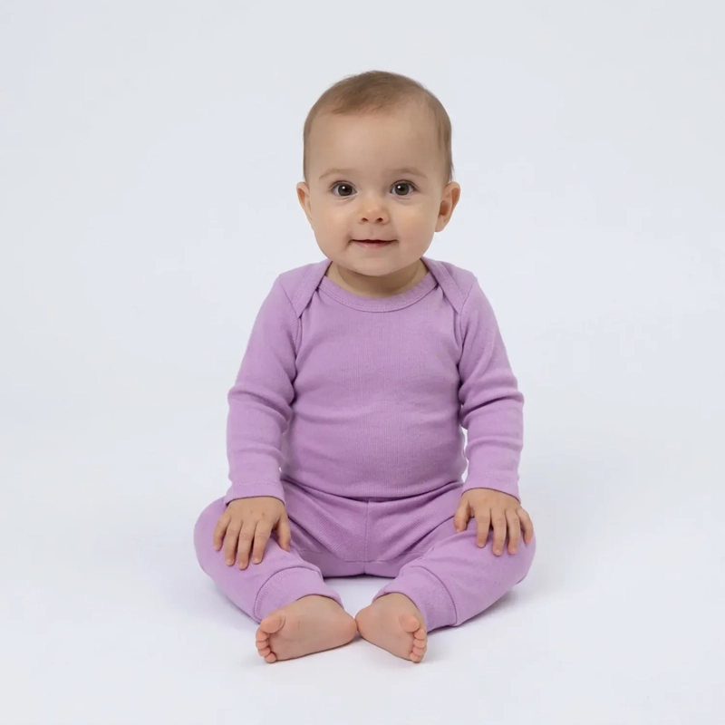 Lojas Baby &ndash; Baby 8-Piece Set (Long Sleeve Bodysuits and Pants) &ndash; Assorted Colors