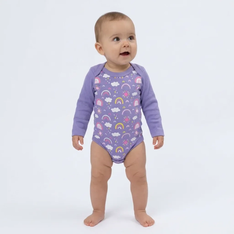 Lojas Baby &ndash; Baby 8-Piece Set (Long Sleeve Bodysuits and Pants) &ndash; Assorted Colors